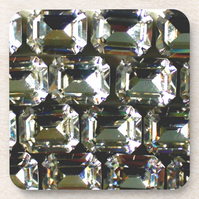 Posavasos Diamantes, elegantes piedras preciosas (Frente)