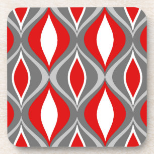 Posavasos Diamantes modernos de mediados de siglo, grises, g