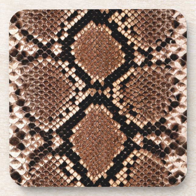 Posavasos Diamond Rattlesnake Snake Skin (Frente)
