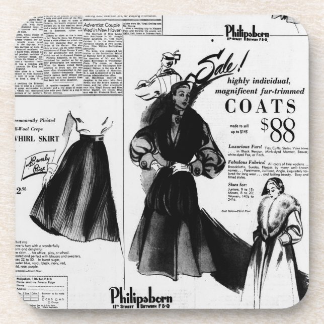 Posavasos Diario de época 26 de octubre de 1951 (Frente)