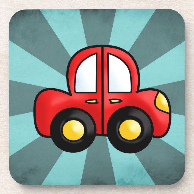 Posavasos dibujo animado de coche (Frente)