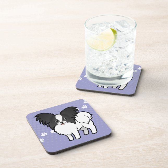 Posavasos Dibujo animado Papillon (Lado Derecho)