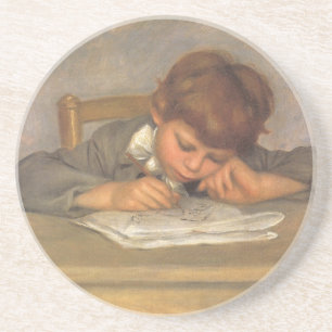 Posavasos Dibujo de Jean por Pierre Renoir, Arte Antiguo Fin
