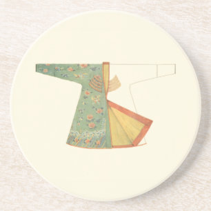 Posavasos Dibujo de Kimono semiterminado
