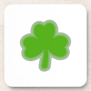 Posavasos Dibujo de Shamrock de San Patricio
