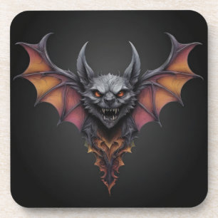 Posavasos Dibujo de tinta de barba aterrador,