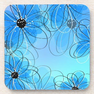 Posavasos Dibujo Floral Adorable con Acuarelas