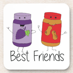 Posavasos Dibujo PB y J Best Friends Pb y J BFF