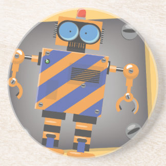 Posavasos Dibujos animados de robot mecánico