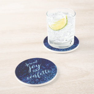 Posavasos Difundir alegría como Confetti