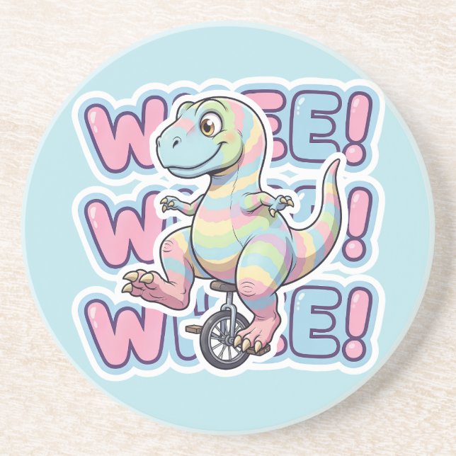 Posavasos Dinosaur,¡Rueda!!! (Frente)
