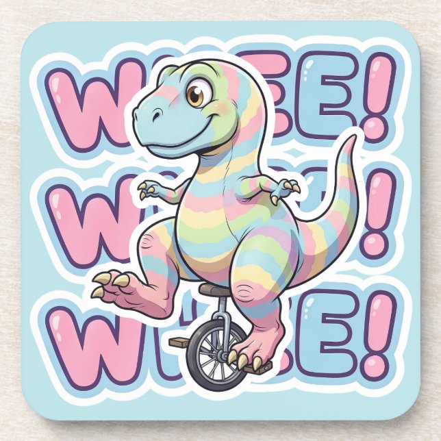 Posavasos Dinosaur, ¡Rueda!!! (Frente)