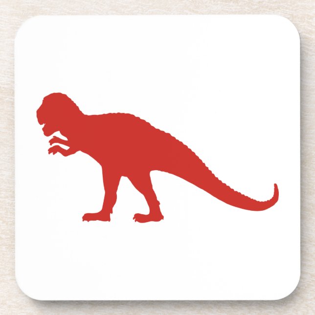 Posavasos Dinosaurio Rojo (Frente)