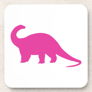 Posavasos Dinosaurio rosa