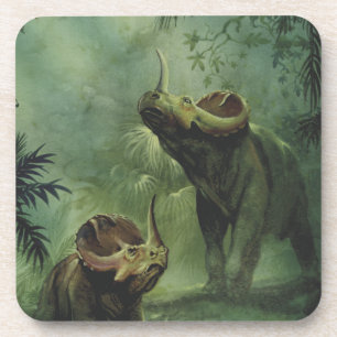 Posavasos Dinosaurios antiguos, Centrosaurus en la selva