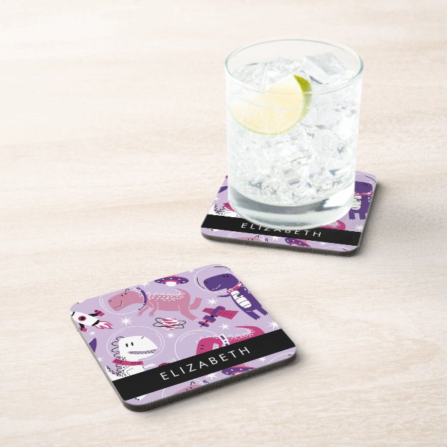 Posavasos Dinosaurios Espaciales, Dinosaurios Cutos, Estrell (Lado Derecho)