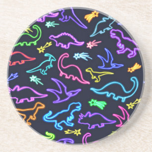 Posavasos Dinosaurios neones