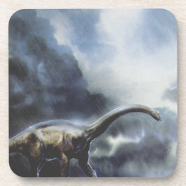 Posavasos Dinosaurios Vintage, Barapasaurus con nubes de tor