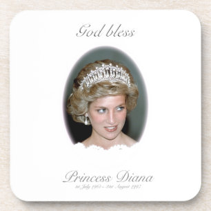 Posavasos Dios bendiga a la princesa Diana