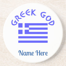 Dios griego y bandera de Grecia Personalizados 