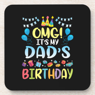 Posavasos Dios mío, es el cumpleaños de mi papá feliz para m
