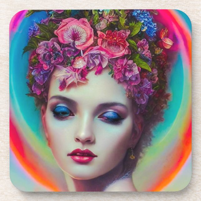 Posavasos Diosa de las flores (Frente)