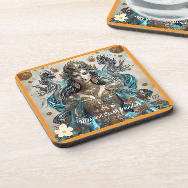 Posavasos "Diosa mítica del mar" (Lado Izquierdo)