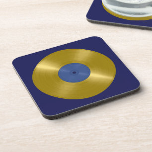 Posavasos Disco de vinilo de oro