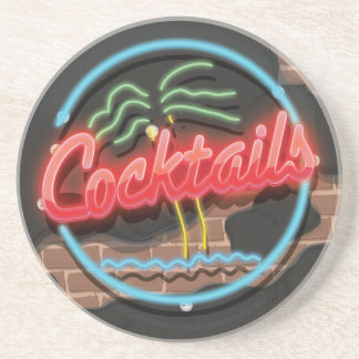 Posavasos Discoteca de cócteles neón