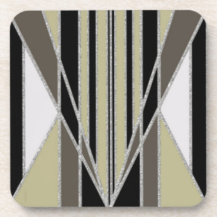 Posavasos Diseño abstracto de Art Deco