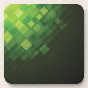 Posavasos Diseño abstracto verde de la tecnología