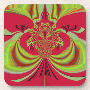 Posavasos Diseño amarillo rojo Hakuna Matata