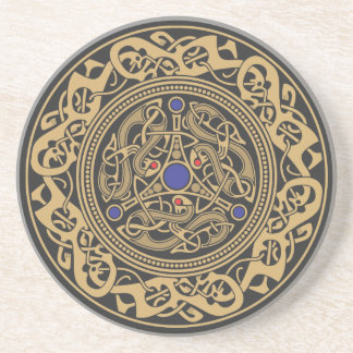 Posavasos Diseño artístico antiguo de Viking