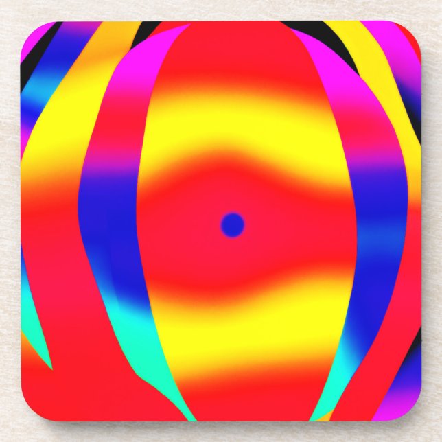 Posavasos Diseño brillante, colorido y audaz (Frente)