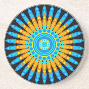 Posavasos Diseño Círculo de arte de Mandala geométrica 48256