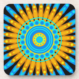 Posavasos Diseño Círculo de arte de Mandala geométrica 48256