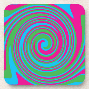 Posavasos Diseño colorido y abstracto de molinillo