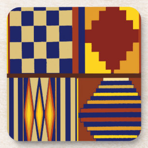 Posavasos diseño de alfombra de oración Kilim