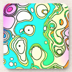 Posavasos Diseño de arte con patrones modernos