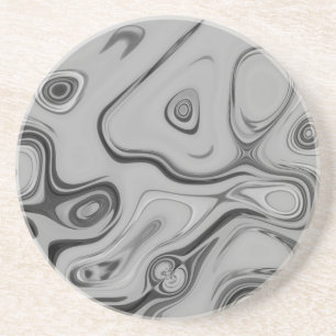 Posavasos Diseño de arte de color de mármol de granito blanc