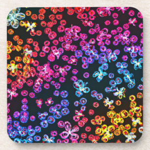 Posavasos Diseño de arte neón colorido, comprar ahora