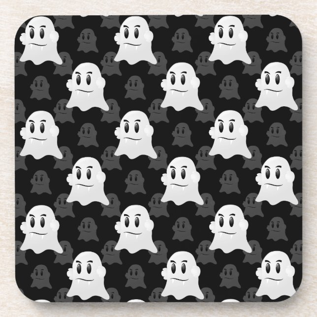 Posavasos Diseño de Blob de Ghost Cute (Frente)