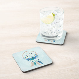 Posavasos Diseño de Boho estilo Blue Dreamcatcher