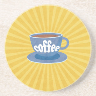 Posavasos Diseño de café retro