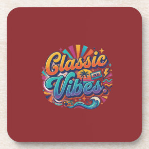 Posavasos Diseño de camiseta Classic Vibes