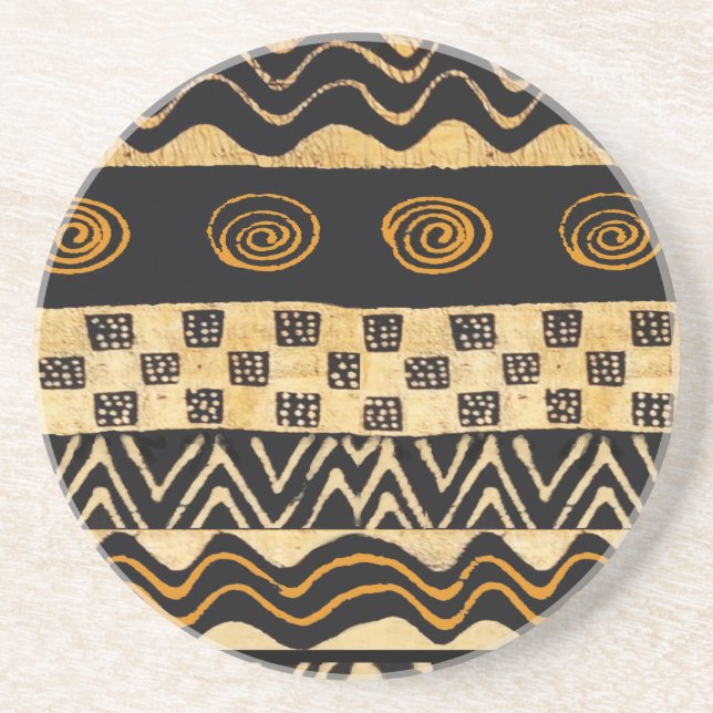 Posavasos Diseño de chamanes tribales africanos (Frente)