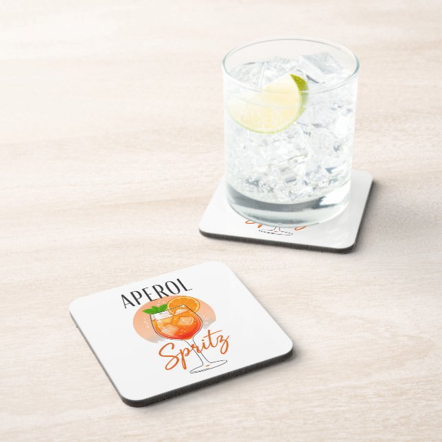 Posavasos Diseño de cóctel Aperol Spritz (Lado Derecho)