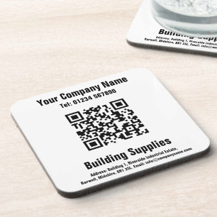 Posavasos Diseño de código QR para materiales de construcció