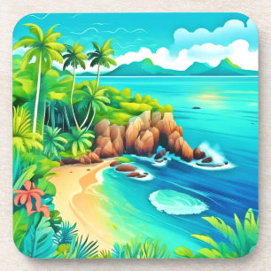 Posavasos Diseño de colisiones costeras tropicales