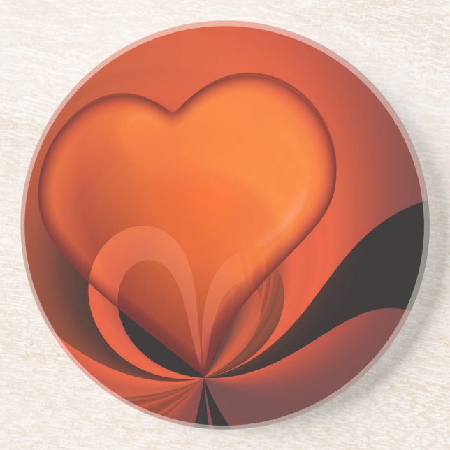 Posavasos Diseño de corazón (Frente)